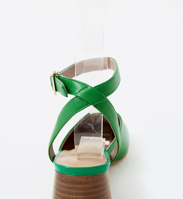 AU BANNISTER「オブリークトゥストラップヒールサンダル」|サンダル|
