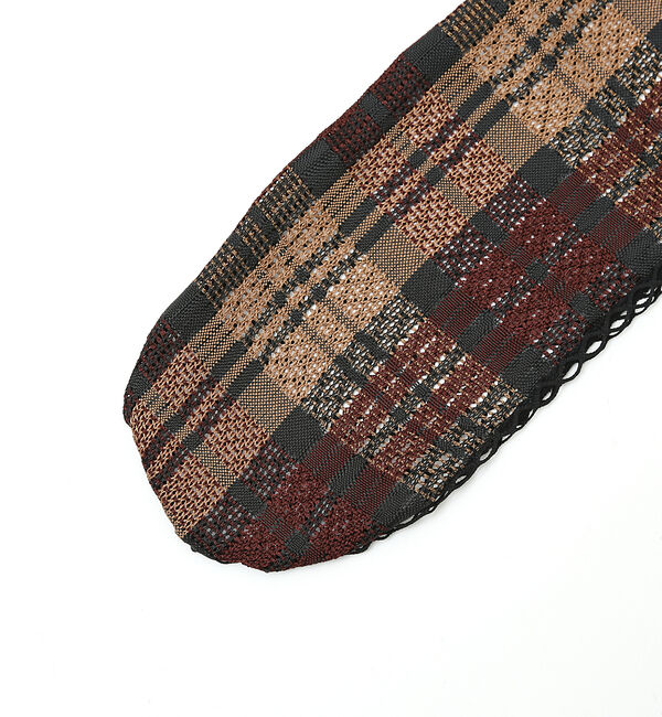 AU BANNISTER「●FAKUIチェック&times;ネットチュールソックス」|その他|