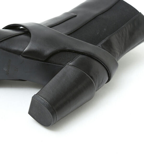 AU BANNISTER「【スノーソール】変形サイドゴアヒールブーツ」|ショートブーツ|