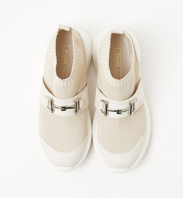 AU BANNISTER「【最高スニーカー】ビット付きストレッチシューズ」|スニーカー|