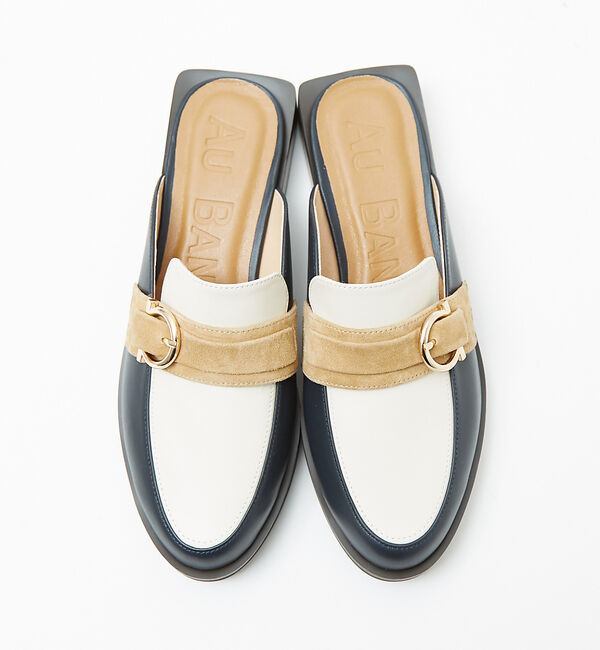 AU BANNISTER「ローファーモチーフミュール」|サンダル|