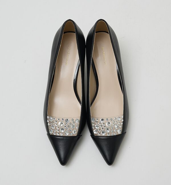 AU BANNISTER「ラインストーンパンプス」|パンプス|ブラック