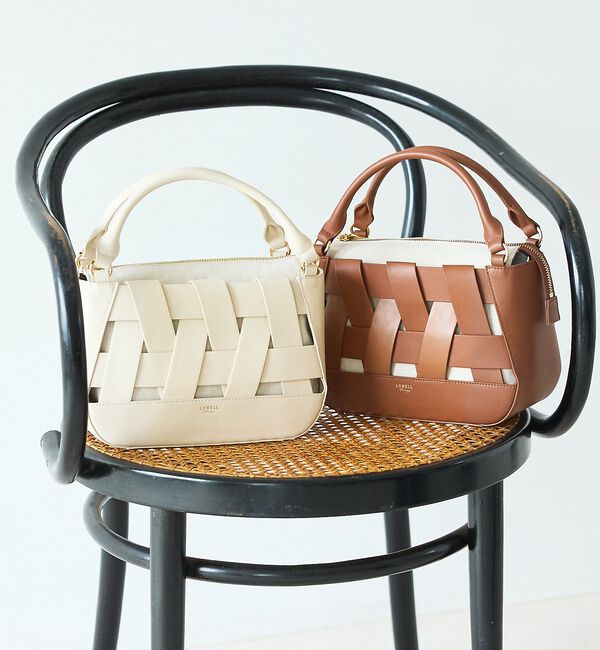 LOWELL things「Latti/レザー2WAYミニショルダーバッグ【予約】」|かごバッグ|