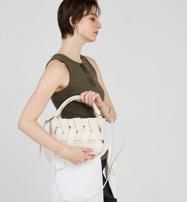 LOWELL things「Latti/レザー2WAYミニショルダーバッグ【予約】」|かごバッグ|