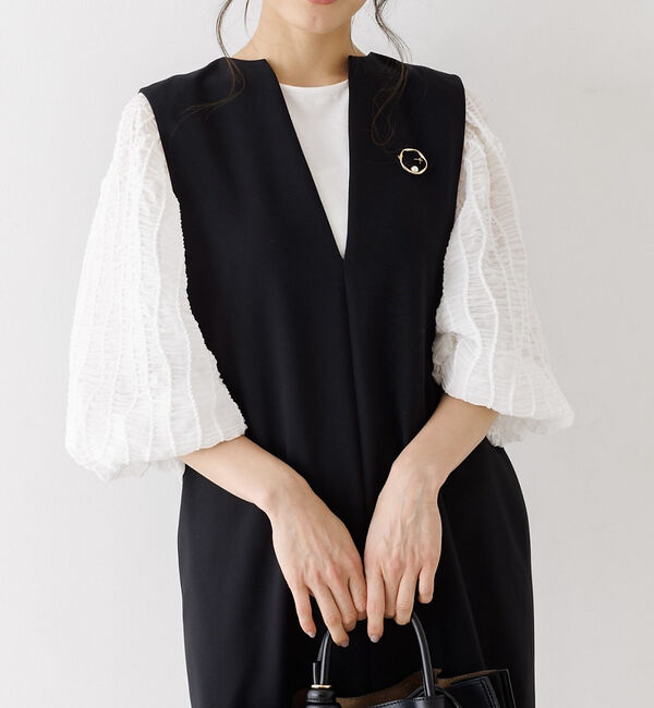 abahouse mavie「袖シアーシャーリングプルオーバー」|Tシャツ・カットソー|