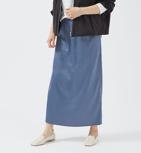 abahouse mavie「サテンナロースカート」|スカート|