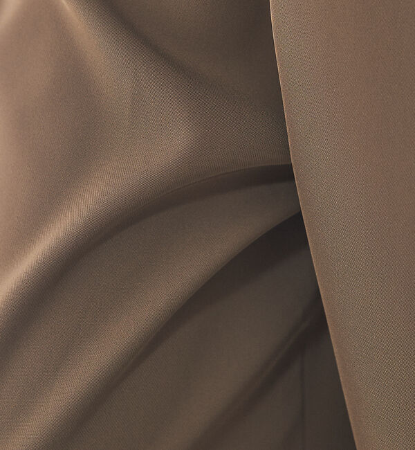 abahouse mavie「【セットアップ対応】クールタッチサテンノーカラージャケット」|ノーカラージャケット|