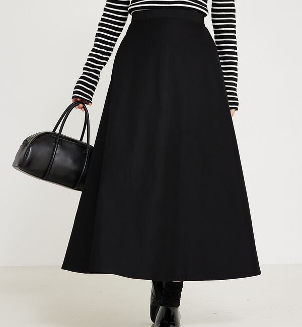 abahouse mavie「【セットアップ対応】ウォームツイルフレアースカート」|スカート|