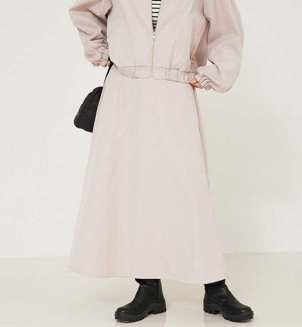 abahouse mavie「【セットアップ対応】ウォームツイルフレアースカート」|スカート|