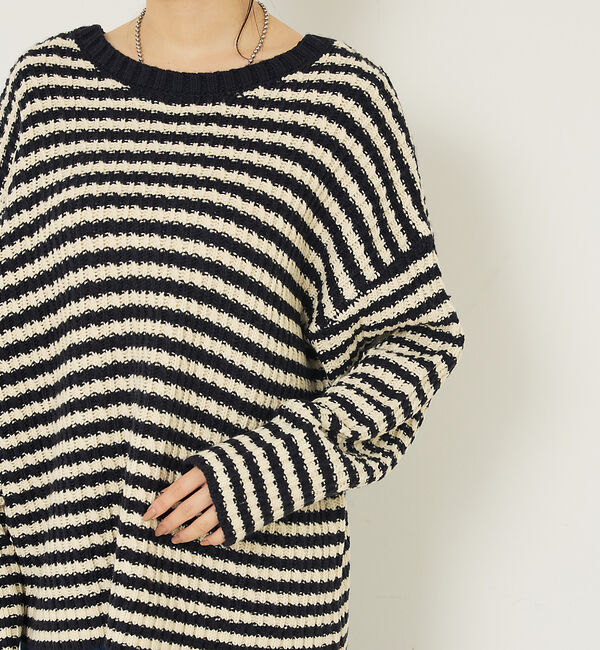 abahouse mavie「ローゲージ2WAYニット」|ニット・セーター|