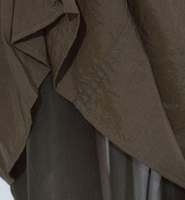 NOMINE「【セットアップ着用可】マルチWAY ドロスト ワッシャー チュール スカート」|スカート|