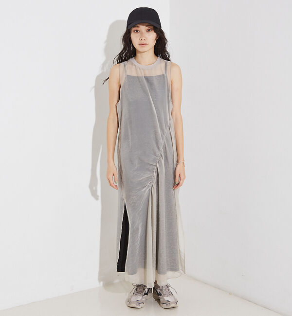 NOMINE「マルチWAY シアーシャーリング ワンピース(キャミワンピセット）」|ワンピース|