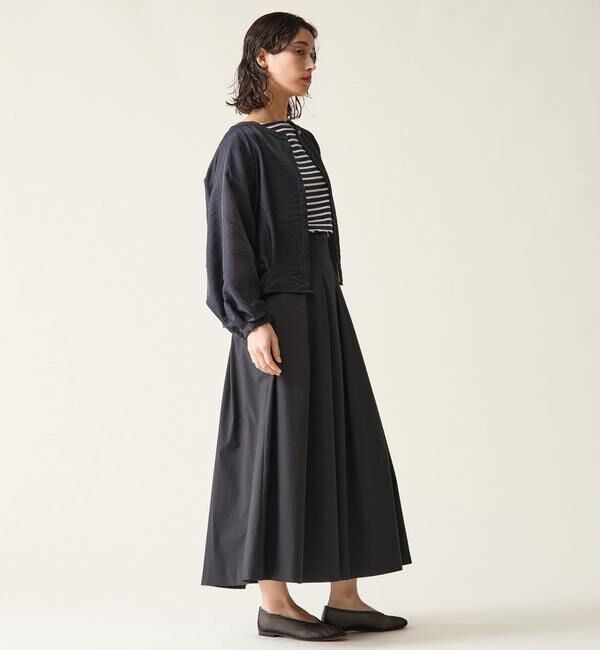 TIARA「ハイウエストタックフレアスカート」|スカート|