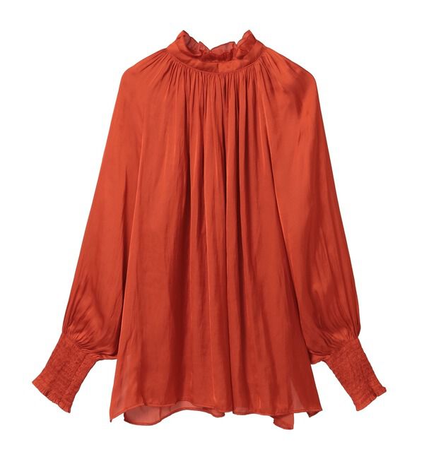 TIARA「【定番】2wayフリルネックギャザーブラウス」|シャツ・ブラウス|