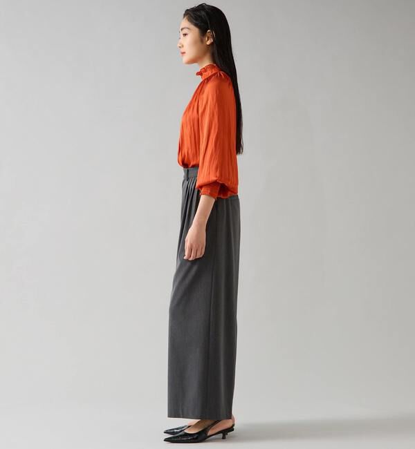 TIARA「【定番】2wayフリルネックギャザーブラウス」|シャツ・ブラウス|