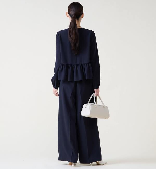TIARA「2タックワイドパンツ」|スラックス|