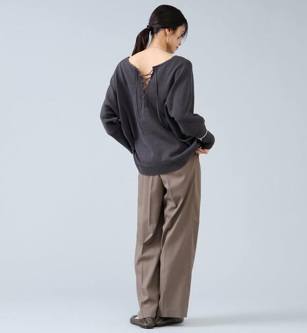 Liesse「レースアップニット」|ニット・セーター|