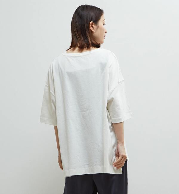 SOFFITTO「【定番型】ロゴプリント製品染ビックTシャツ」|Tシャツ・カットソー|