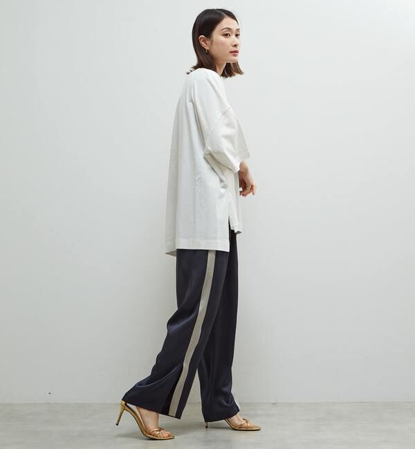 SOFFITTO「【定番型】ロゴプリント製品染ビックTシャツ」|Tシャツ・カットソー|