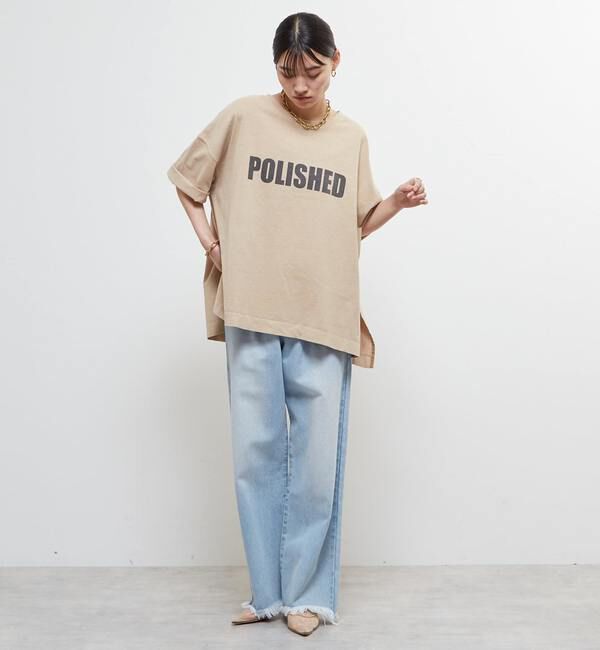 SOFFITTO「【定番型】ロゴプリント製品染ビックTシャツ」|Tシャツ・カットソー|