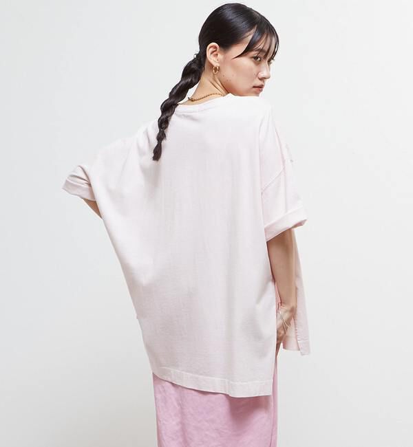 SOFFITTO「【定番型】ロゴプリント製品染ビックTシャツ」|Tシャツ・カットソー|