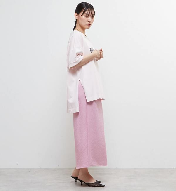 SOFFITTO「【定番型】ロゴプリント製品染ビックTシャツ」|Tシャツ・カットソー|