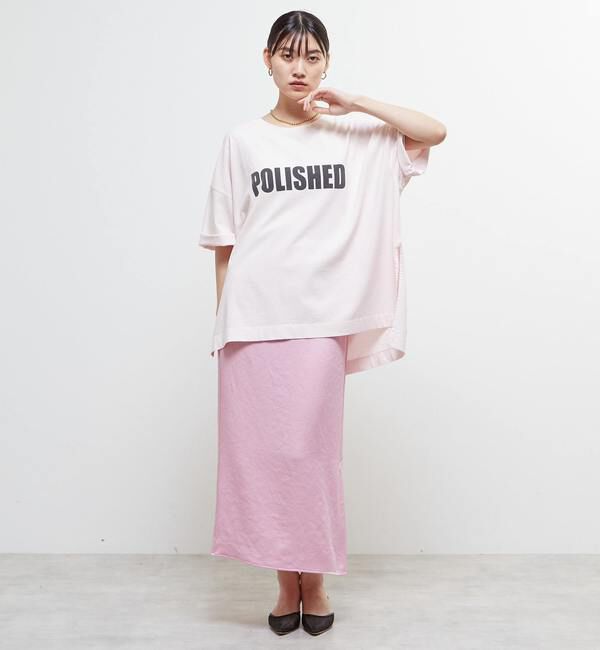 SOFFITTO「【定番型】ロゴプリント製品染ビックTシャツ」|Tシャツ・カットソー|