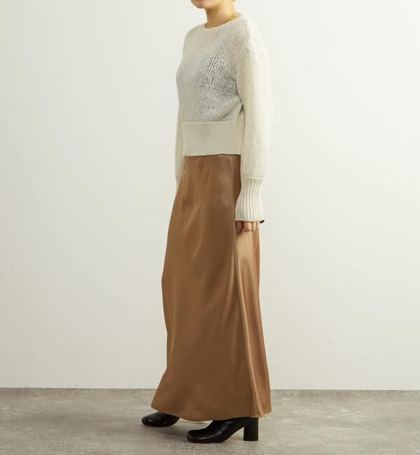 SOFFITTO「リボンヤーンプルオーバーニット」|ニット・セーター|