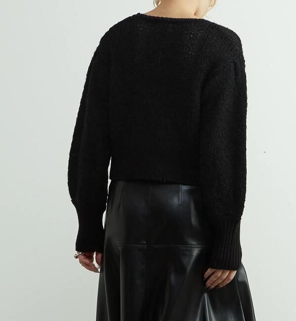 SOFFITTO「リボンヤーンプルオーバーニット」|ニット・セーター|