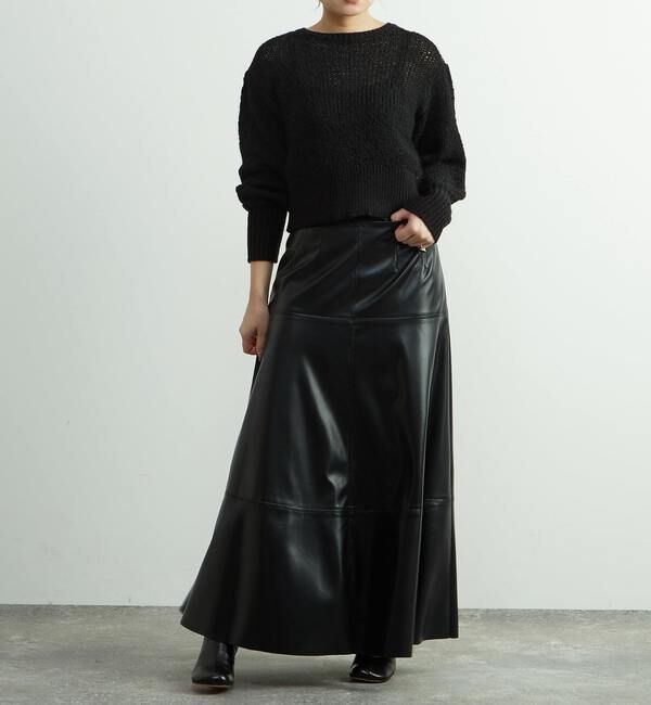 SOFFITTO「リボンヤーンプルオーバーニット」|ニット・セーター|