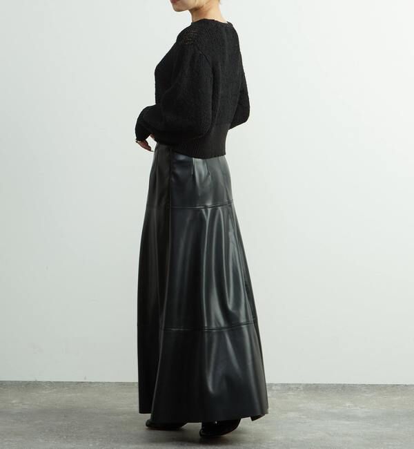 SOFFITTO「リボンヤーンプルオーバーニット」|ニット・セーター|