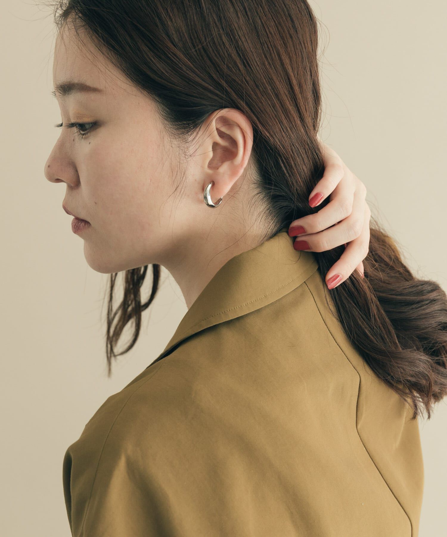 SMELLY「リッタイメタルフープイヤリング」|イヤリング|