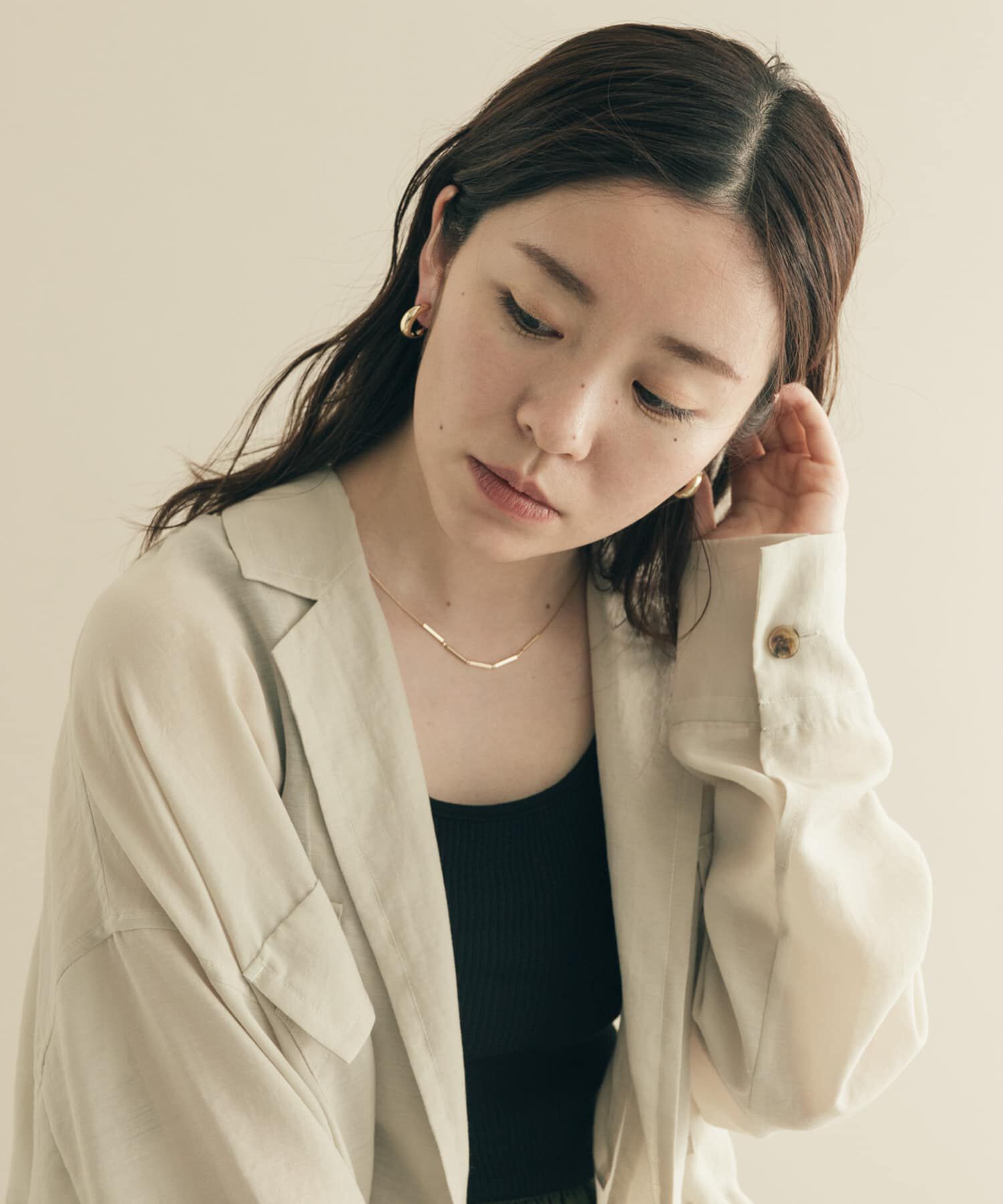 SMELLY「リッタイメタルフープイヤリング」|イヤリング|