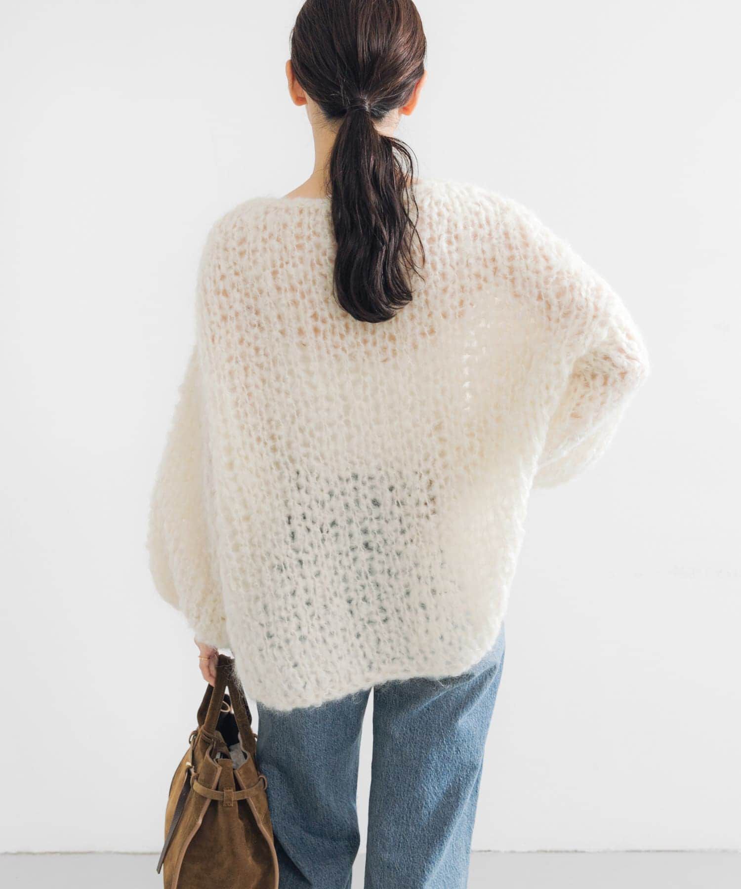 URBAN RESEARCH「モヘヤルーズハンドニット」|ニット・セーター|