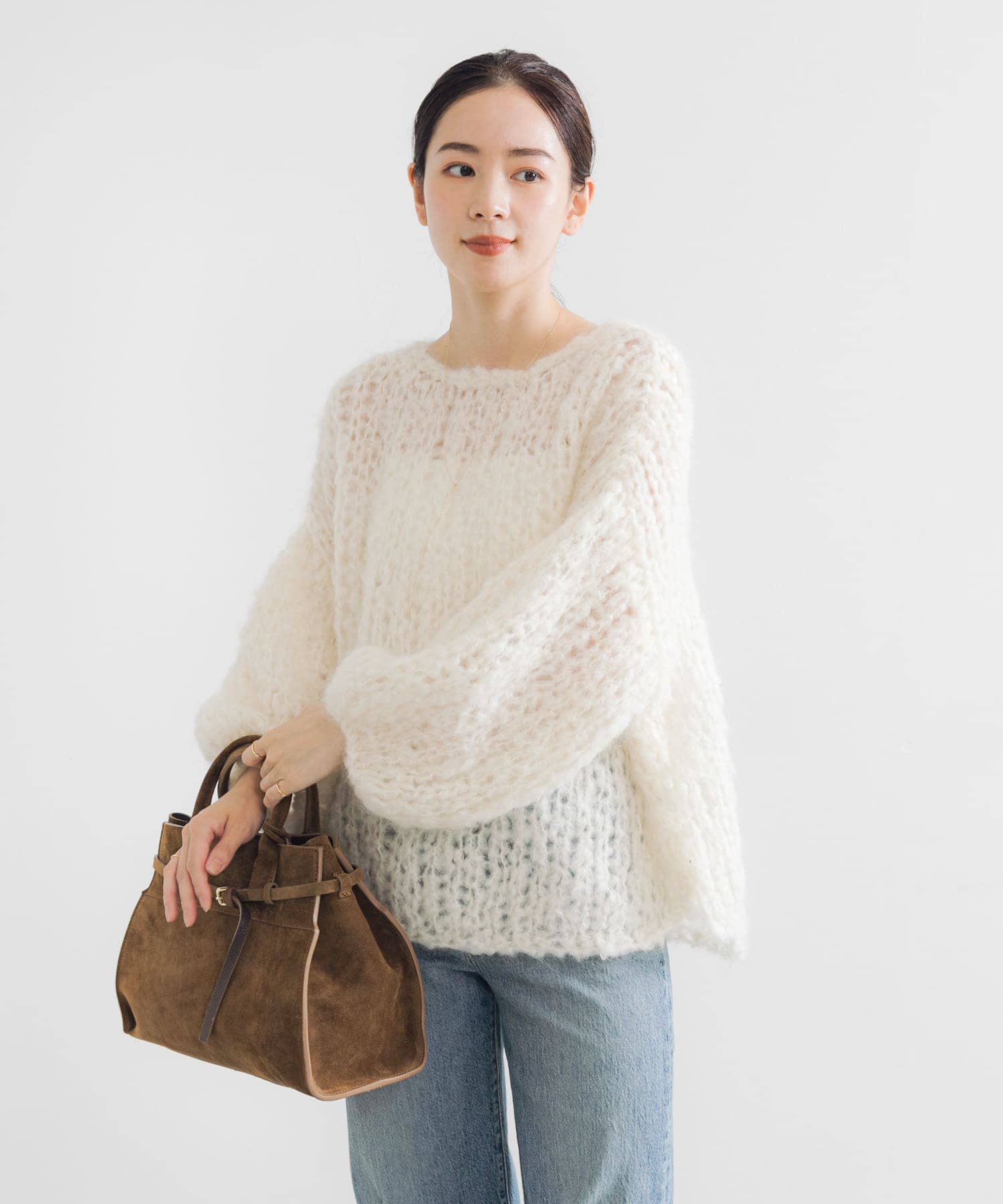 URBAN RESEARCH「モヘヤルーズハンドニット」|ニット・セーター|