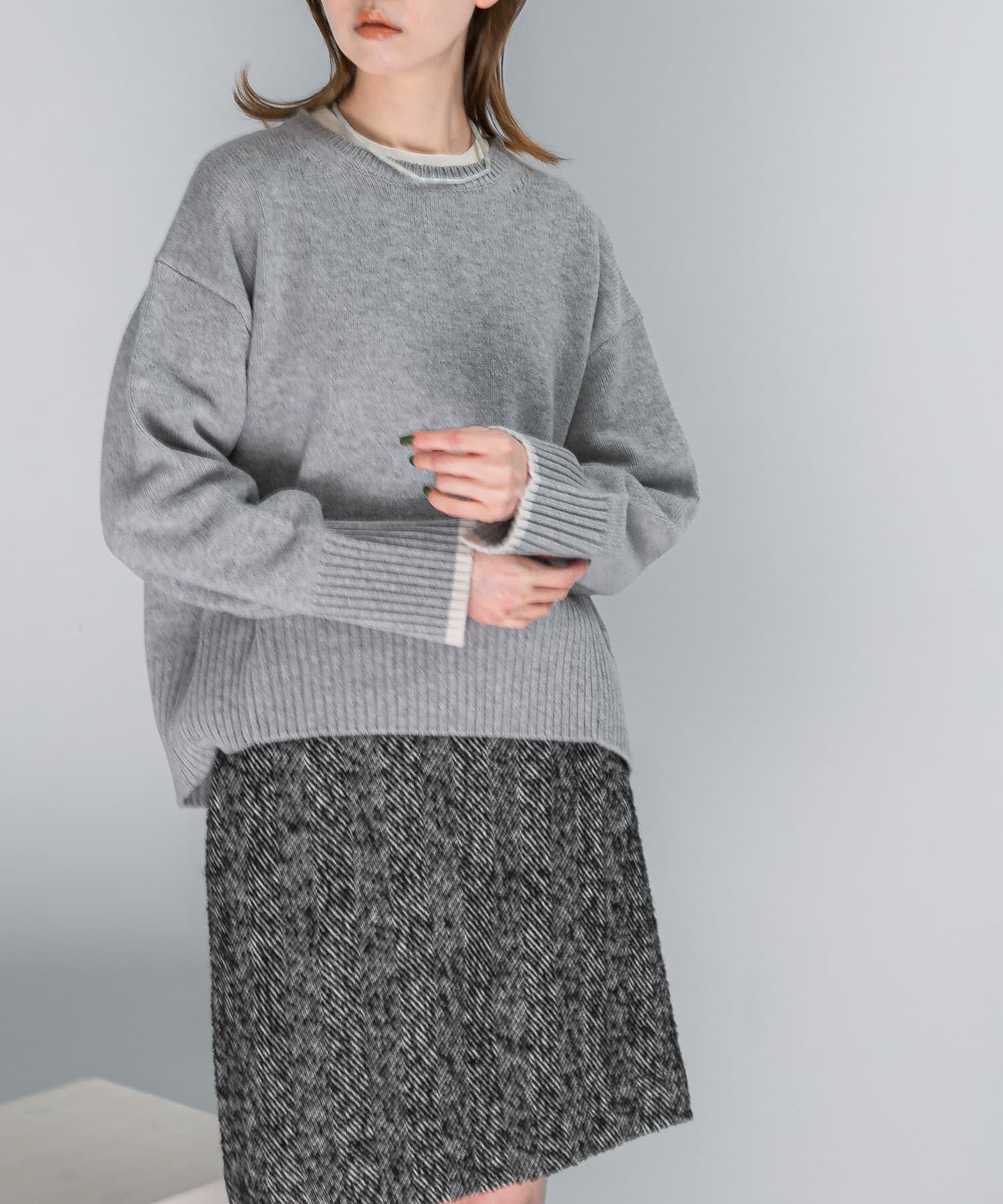 URBAN RESEARCH ROSSO「『WEB/一部店舗限定』エクストラファインシームデザインニット」|ニット・セーター|