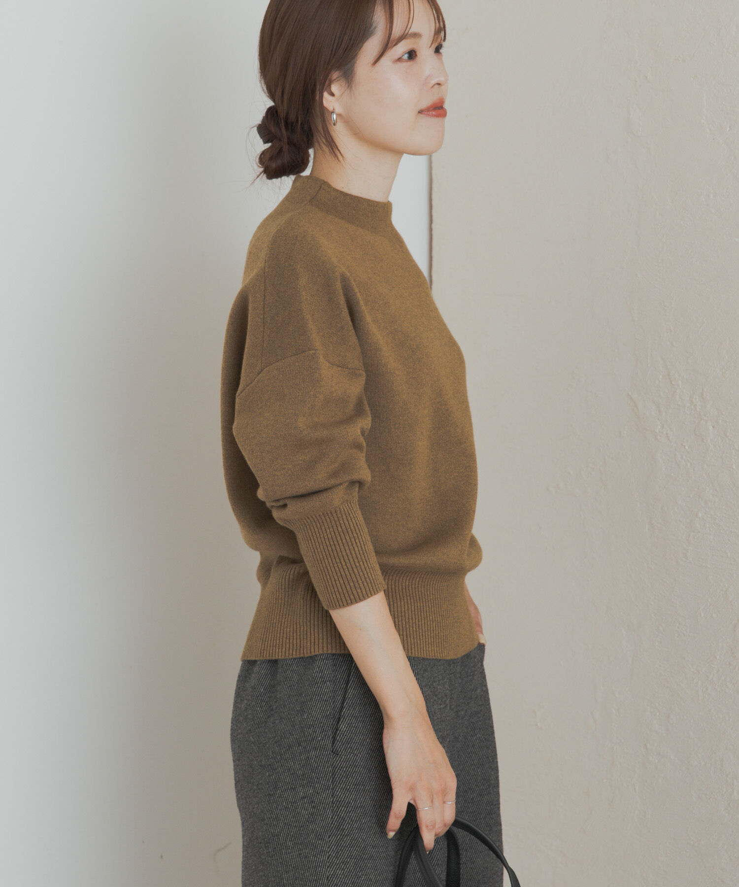 URBAN RESEARCH DOORS「『蓄熱/洗濯可』ボトルネックKNITプルオーバー」|ニット・セーター|