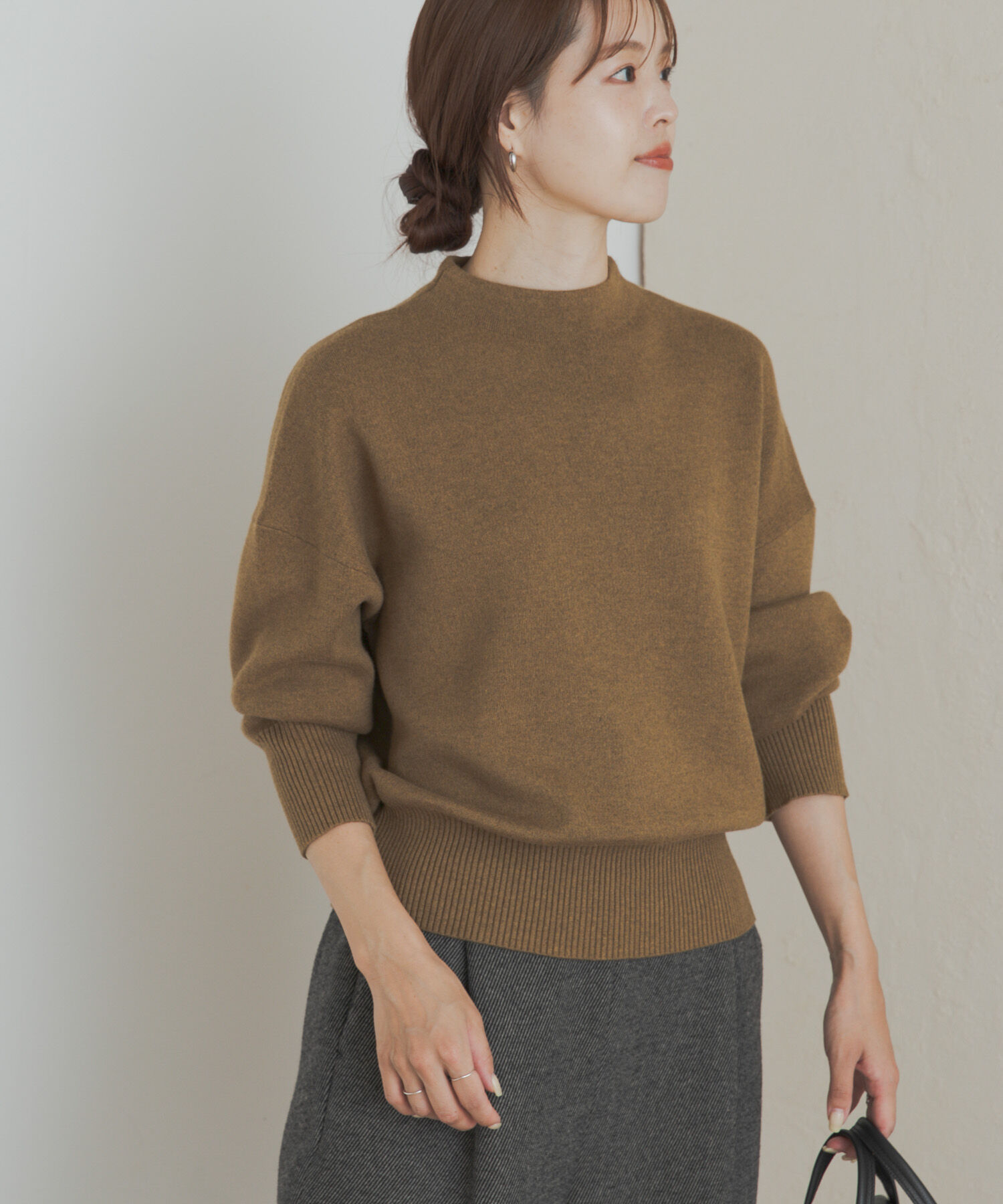 URBAN RESEARCH DOORS「『蓄熱/洗濯可』ボトルネックKNITプルオーバー」|ニット・セーター|