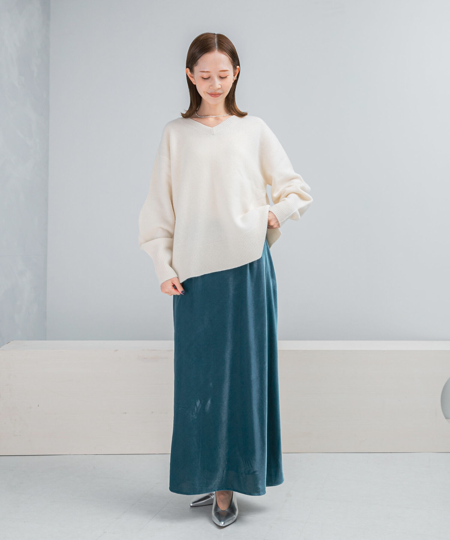 URBAN RESEARCH ROSSO「ベロアロングスカート」|スカート|