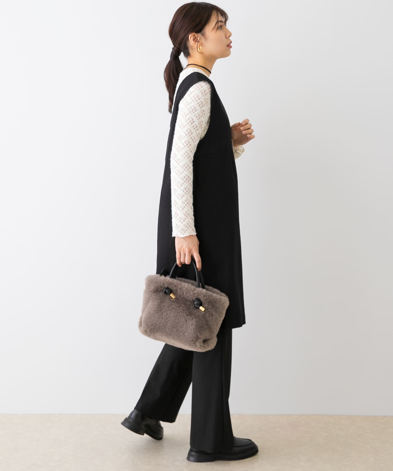 URBAN RESEARCH ROSSO「F by ROSSO　ピケ2WAYミニジャンパーワンピース」|ワンピース|