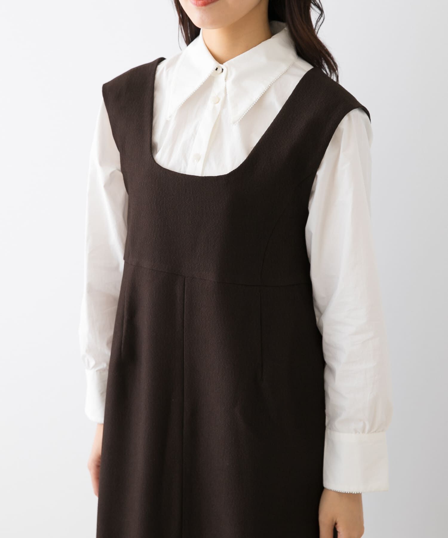 URBAN RESEARCH ROSSO「F by ROSSO　ピケ2WAYミニジャンパーワンピース」|ワンピース|