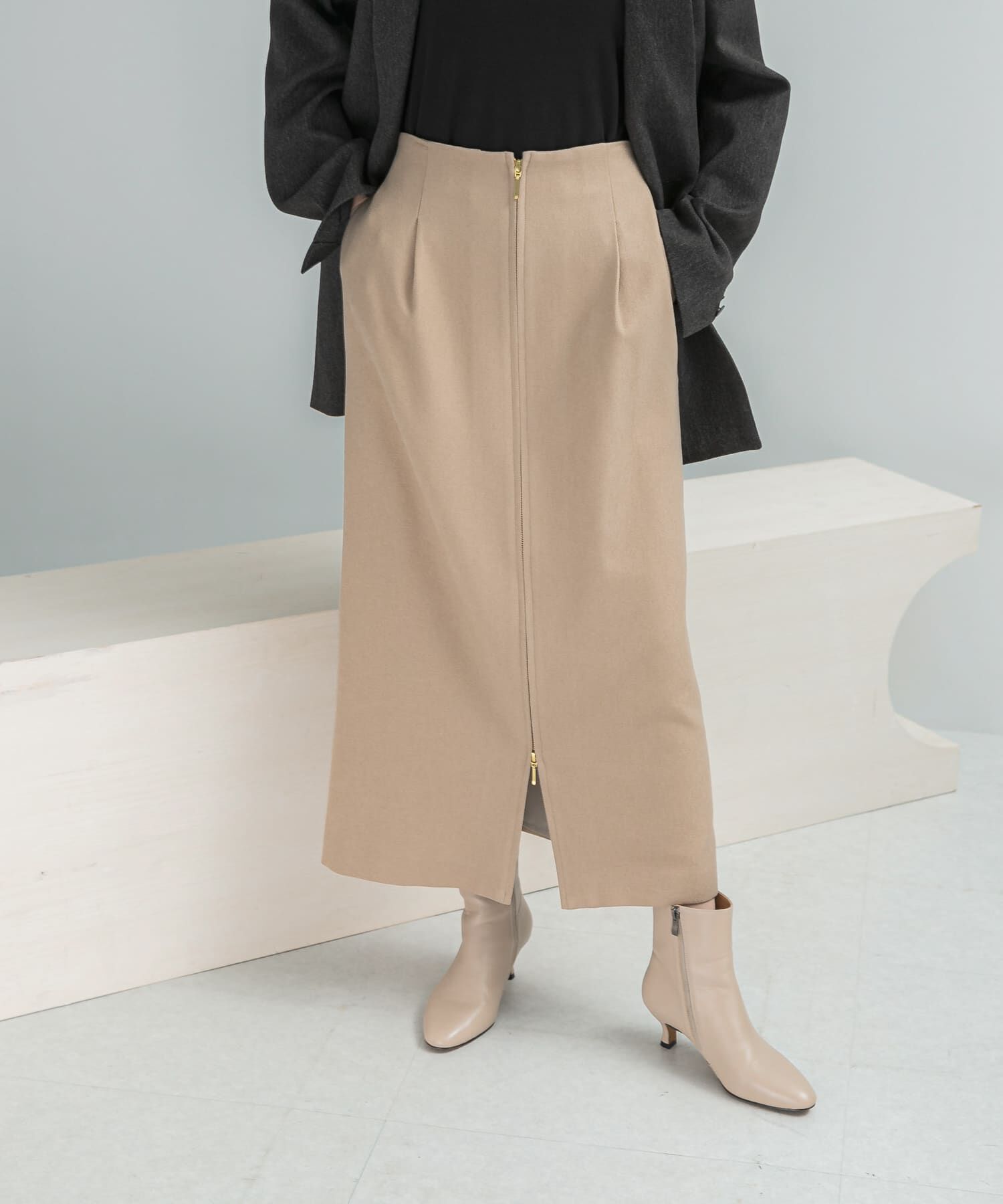 URBAN RESEARCH ROSSO「『UR TECH』後ゴムスリットストレートスカート」|スカート|