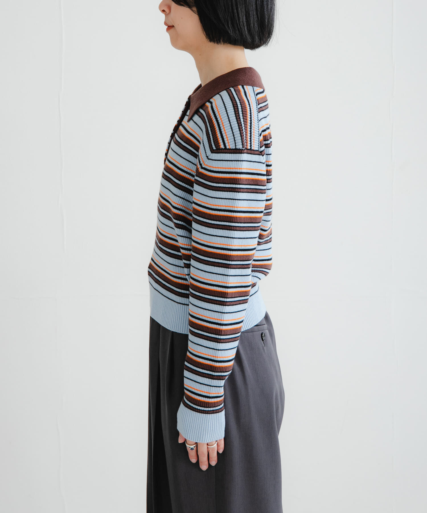 URBAN RESEARCH「コットンシルクポロ衿ニット」|ニット・セーター|