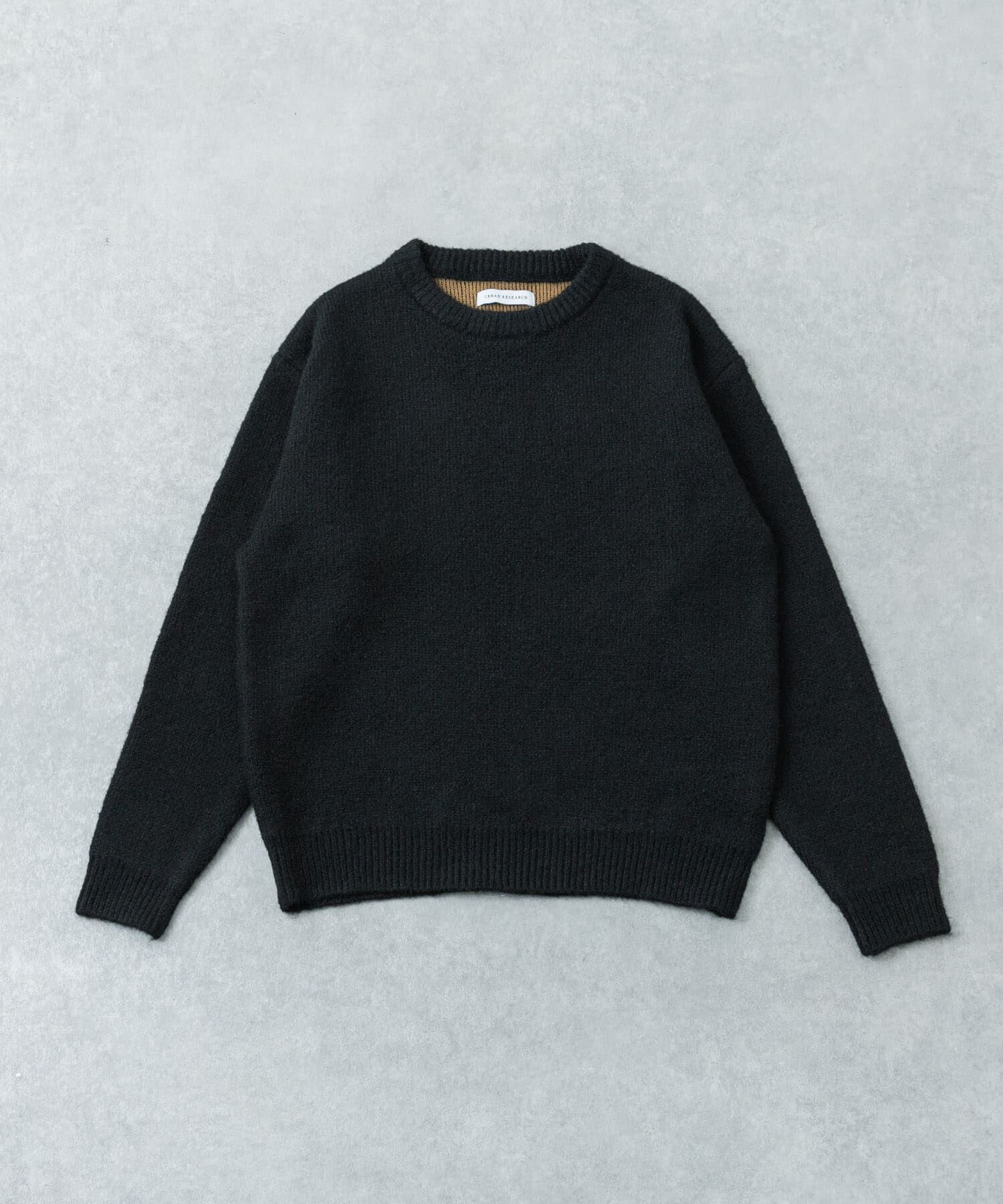 URBAN RESEARCH「W face Knit Pullover」|ニット・セーター|ブラック