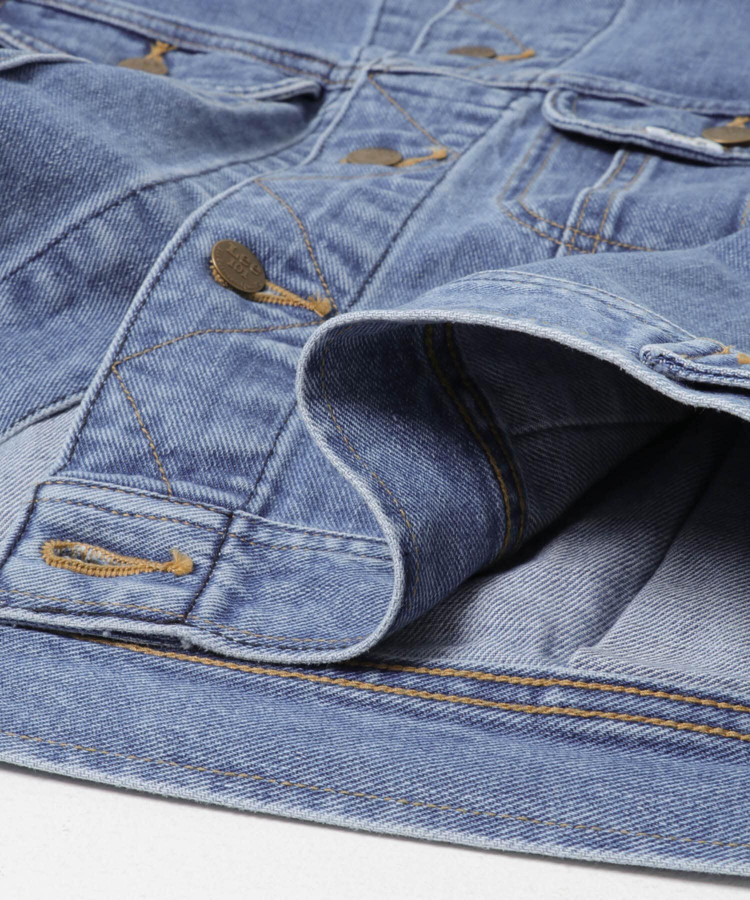 URBAN RESEARCH ROSSO「『別注』Lee101&times;ROSSO　NOCOLLAR JACKET」|デニムジャケット|