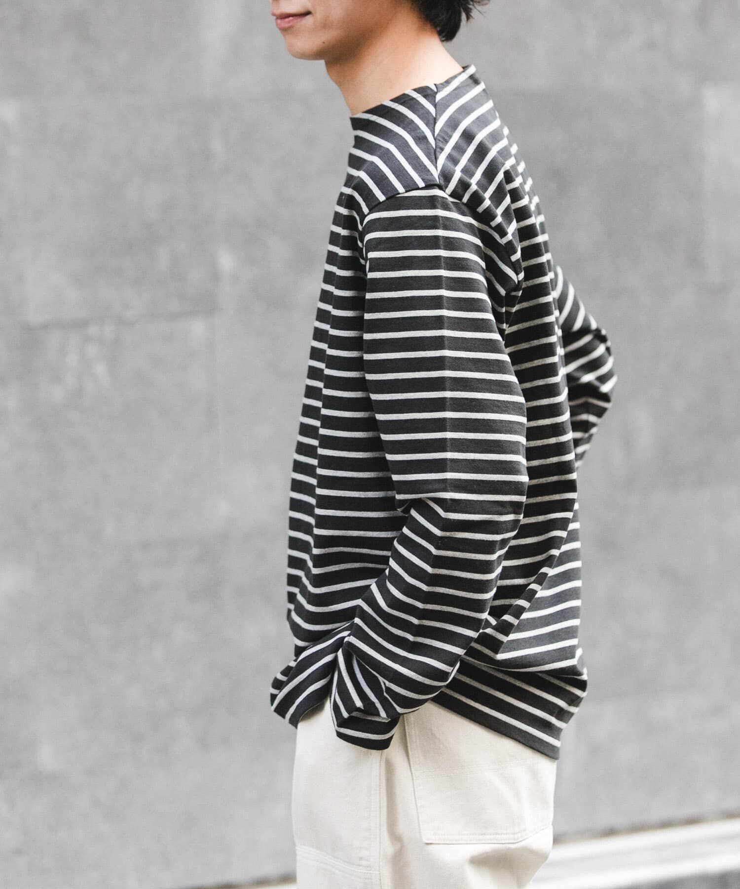 URBAN RESEARCH DOORS「FORK&SPOON　ボートネックボーダー」|Tシャツ・カットソー|