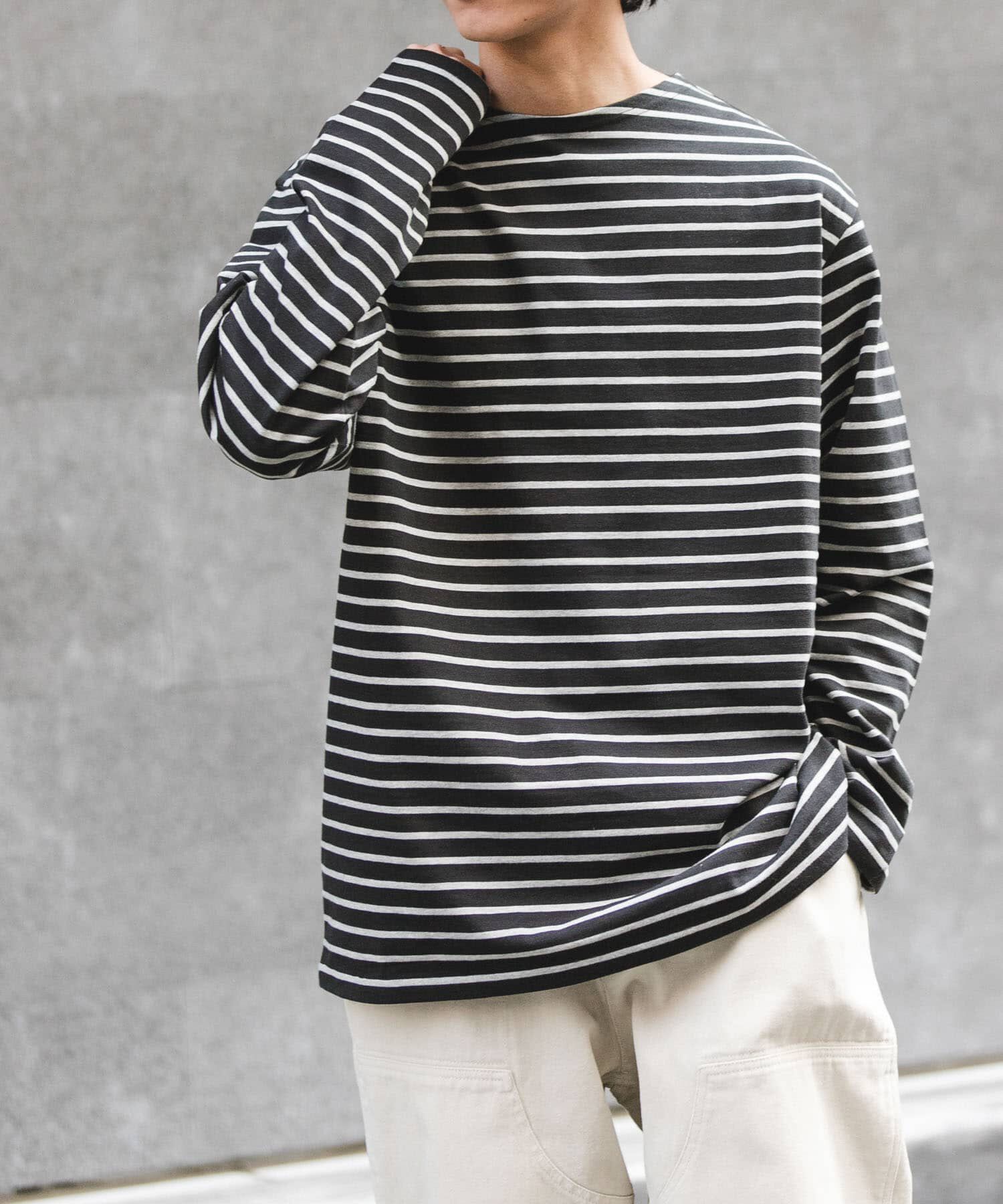 URBAN RESEARCH DOORS「FORK&SPOON　ボートネックボーダー」|Tシャツ・カットソー|