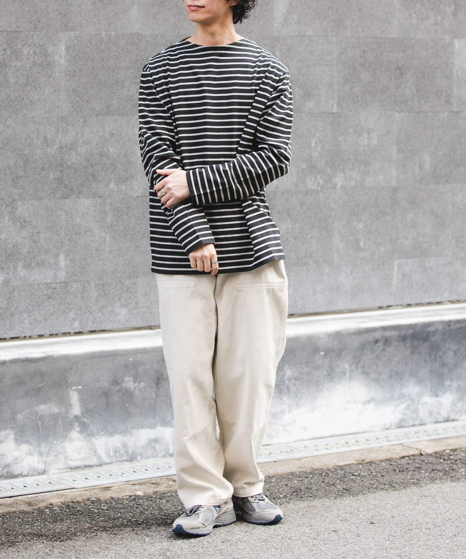 URBAN RESEARCH DOORS「FORK&SPOON　ボートネックボーダー」|Tシャツ・カットソー|