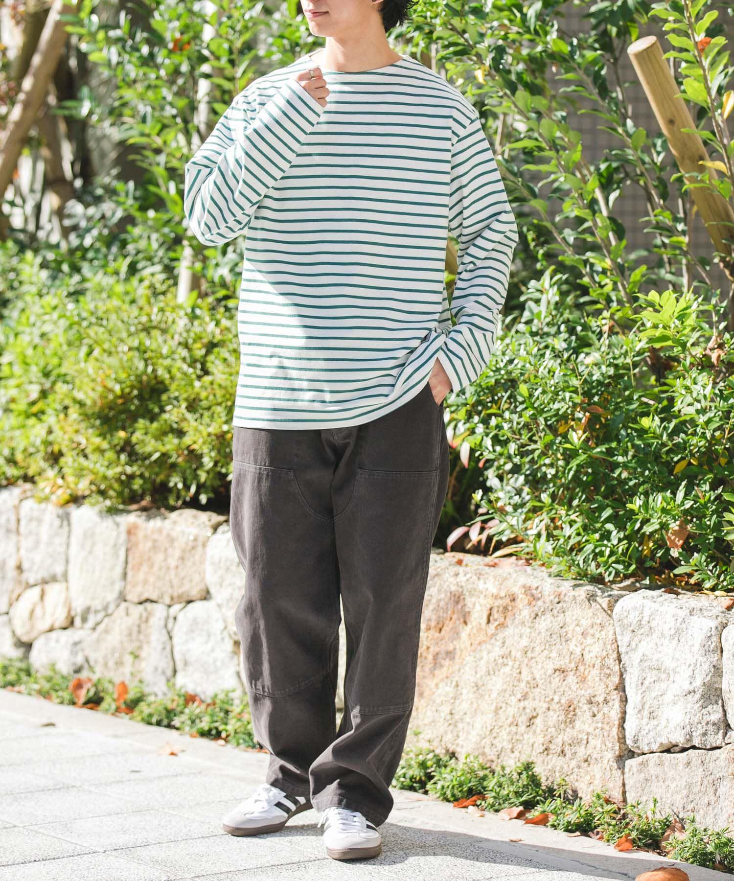 URBAN RESEARCH DOORS「FORK&SPOON　ボートネックボーダー」|Tシャツ・カットソー|