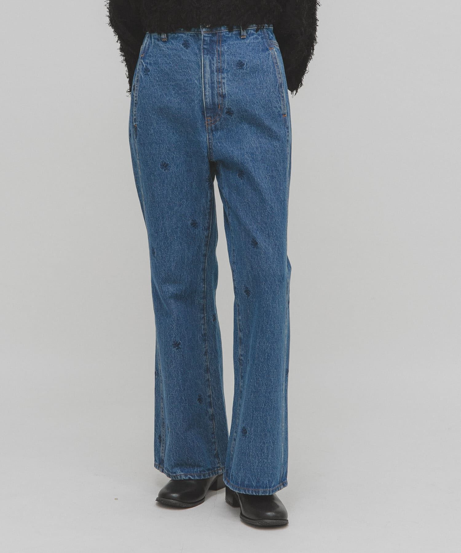  「シームポケットフレアデニム」|デニム|